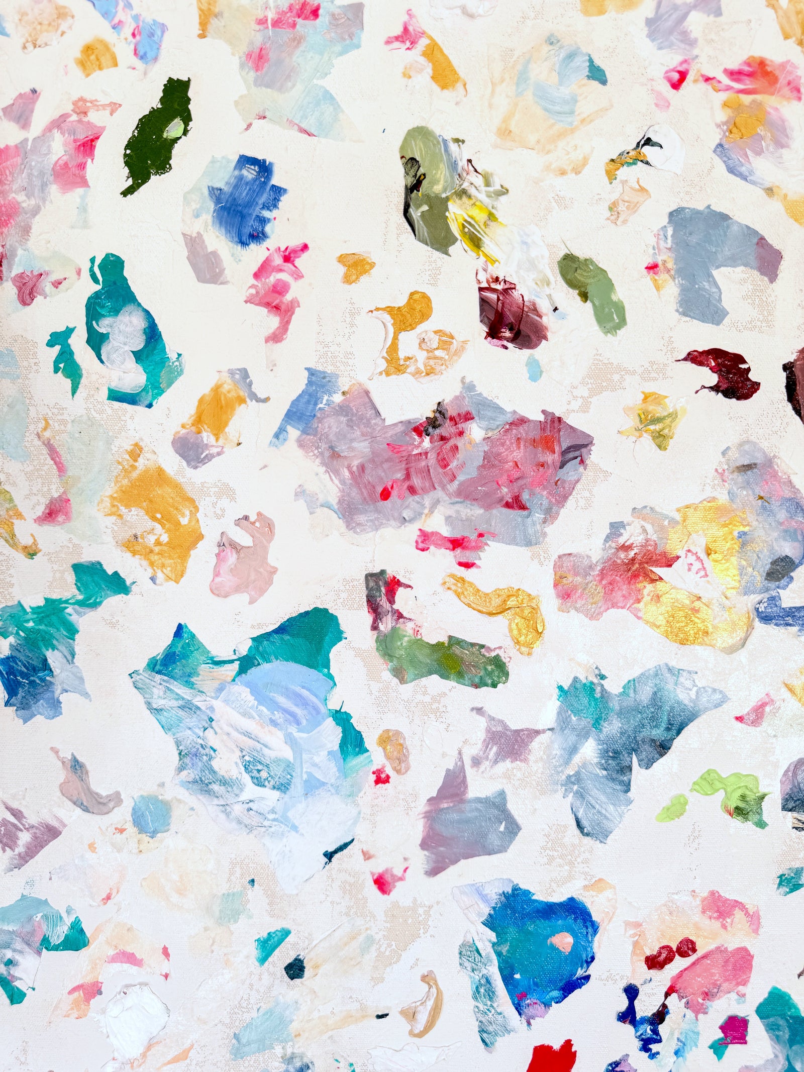 Not With Us, But In Us- A Palette Painting Series