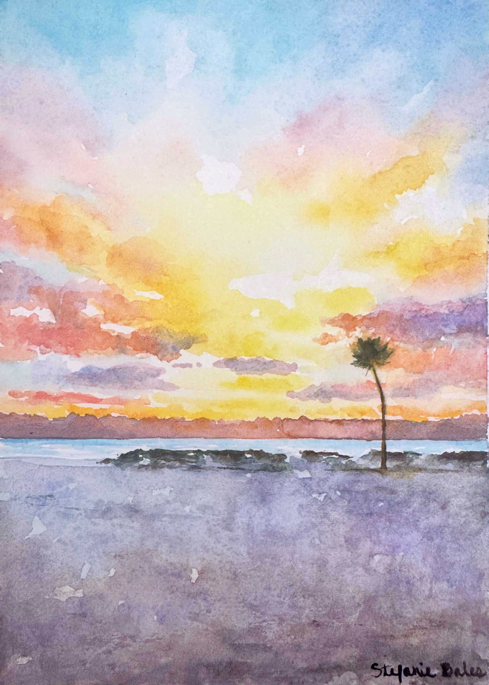 Coronado Beach watercolor
