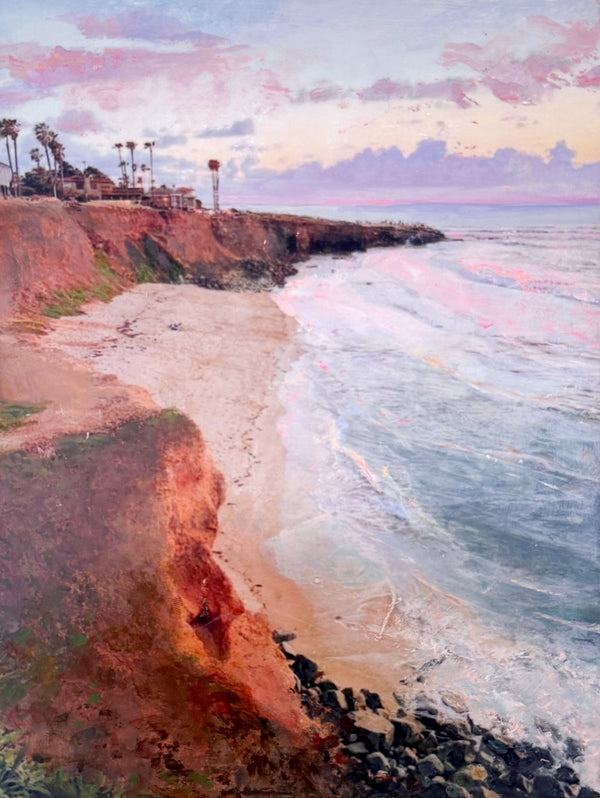 アート・デザイン・音楽 californiasurfingandclimbinginthefifties Sunset Cliffs - Stefanie Bales Fine Art