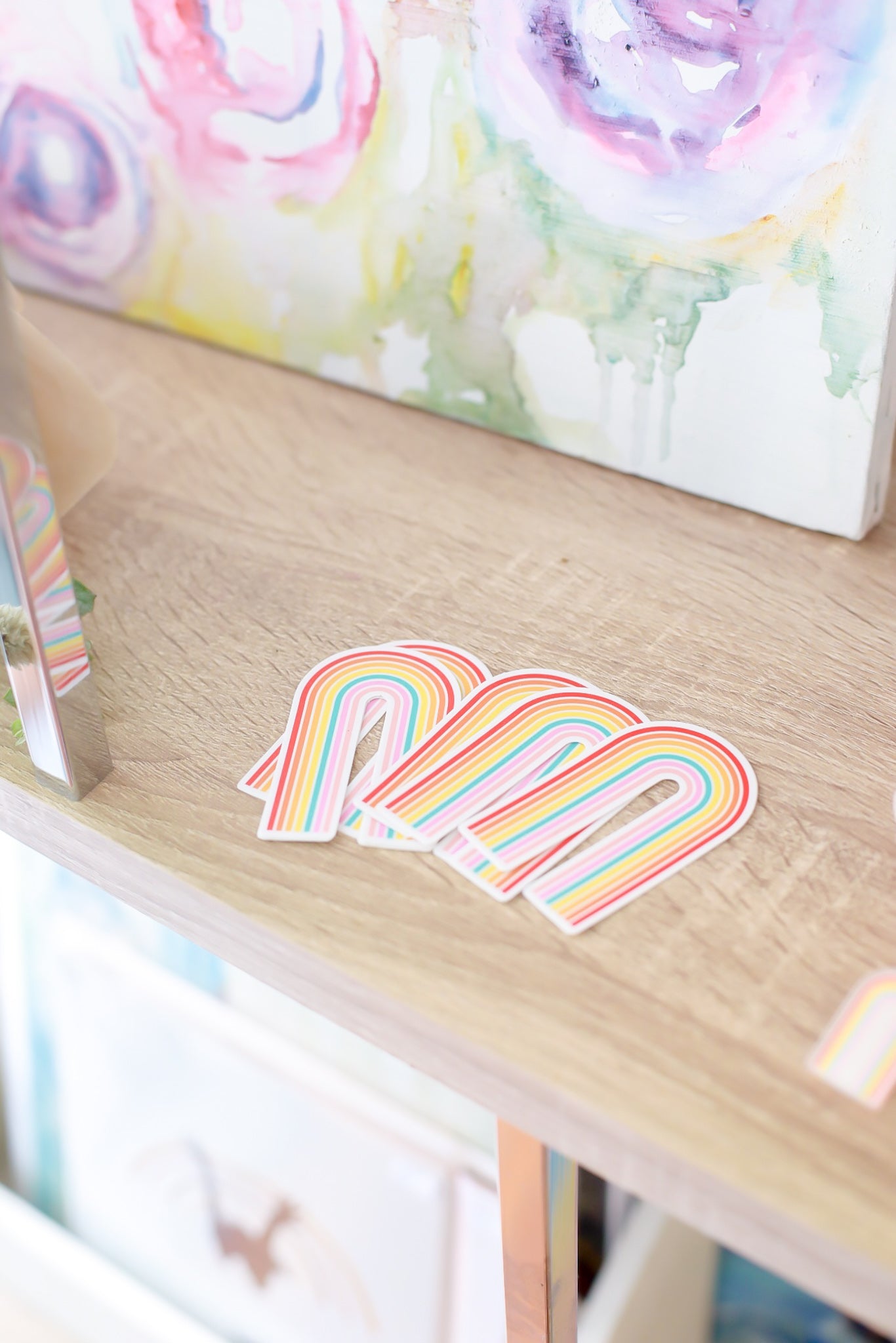 Rainbow Stickers- set of 4