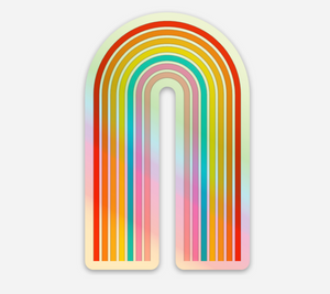 Holographic Rainbow Stickers- set of 4